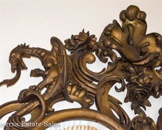 Exceptional Carved Dragon Mirror