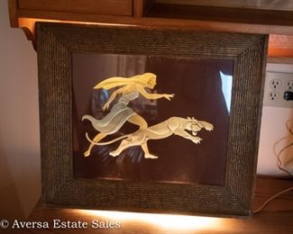 Art Deco Backlit wall art