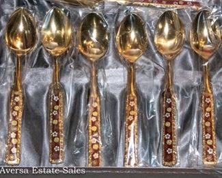 Cloisonne Spoon Set