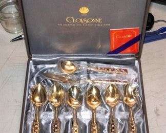 Cloisonne Spoon Set