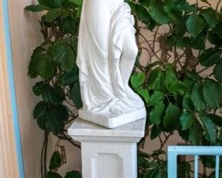 Large Concrete Figure on Plinth