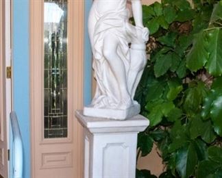 Large Concrete Figure on Plinth