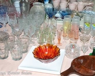 Tables of Glassware