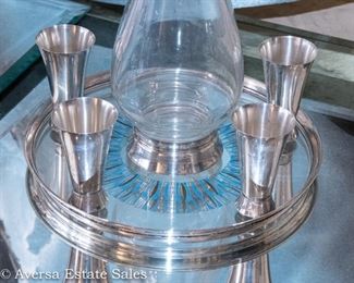 Vintage Sterling Serving Decanter