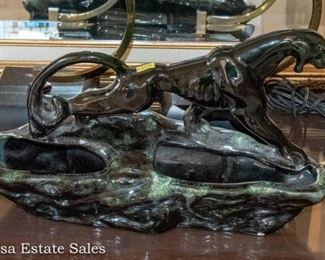 1950s Panther Backlit Planter