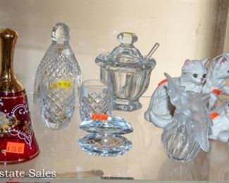 Collectibles - Crystal - Lalique Perfume Bottles, Sterling Candles