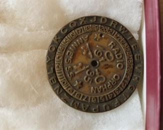 Little Orphan Annie Decoder pin