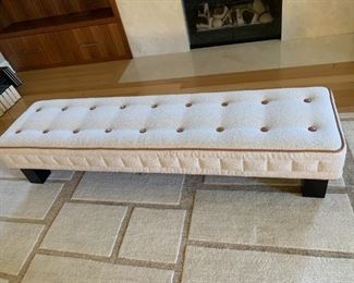 Wittmann bench from Manifesto of Chicago. MEASUREMENTS: 15"H x 72"L x 19 1/2"W. $650.