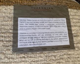Alternate view - Large Tufenkian area rug in the Shanghai pattern. MEASUREMENTS: Approximately 16' x 14'. $1800