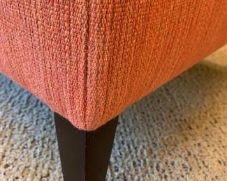 Alternate view - Niedermaier Orange Side Chair with down filling. MEASUREMENTS: 34"H x 28"W x 30"D. $600