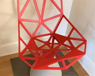 Magis Chair One with concrete base by Konstantin Grcic - mat included. MEASUREMENTS: 32"H x 22"W x 23"D. Rug included 26" x 26". $475