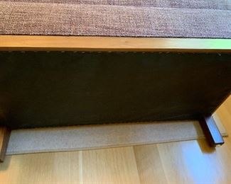 Alternate view - Custom made bench by Mark Roe of The Furniture Shop. MEASUREMENTS: 18"H x 35 1/2"L x 17 1/2"D. $375