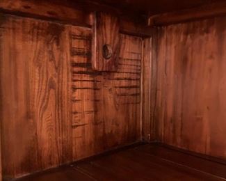 Alternate view - Antique Chinese cabinet with shelves. Great for liquor storage. MEASUREMENTS: 74"H x 43 1/2"W x 22 1/2"D. $800
