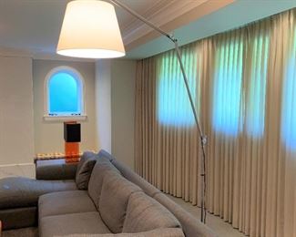 Artemide Tolomeo floor lamp. MEASUREMENTS: Fully extended approximately 9 1/2' tall. $675
