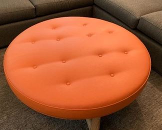 Bright Chair Company leather upholstered ottoman. MEASUREMENTS: 16 1/2"H x 42"D. $525