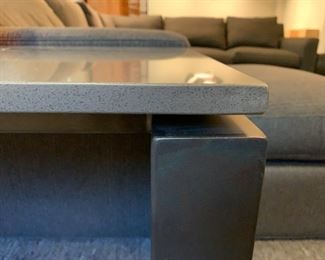 Alternate view - Room and Board end table with quartz top. MEASUREMENTS: 24"H x 30"L x 20"W. $275