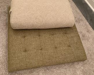 Alternate view - Pair of custom made meditation mats with pillows. MEASUREMENTS: Mats measures 30" x 30". Pair $400 Separately $250 Ea.