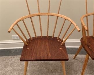 Alternate view - De La Espada Kimble Windsor Chairs MEASUREMENTS: 42 1/2"H x 26"W x 26 1/2"D. $800 Ea. or $2,000 for the three.