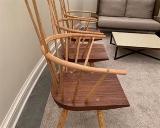 Alternate view - De La Espada Kimble Windsor Chairs MEASUREMENTS: 42 1/2"H x 26"W x 26 1/2"D. $800 Ea. or $2,000 for the three.