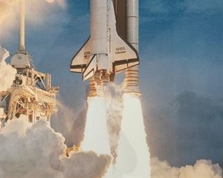 Alternate view - Space Shuttle framed print. MEASUREMENTS: 24" x 24". $20