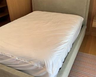 Queen size bed. MEASUREMENTS: Headboard - 56 1/2"H x 66 1/2"W. Bed 94"L. $350
