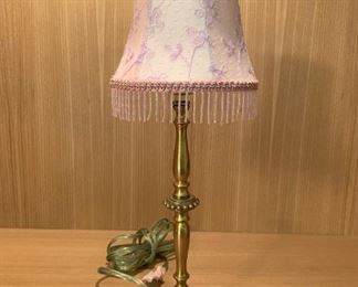Small boudoir lamp. MEASUREMENTS: 17"H. $25