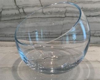 Glass bowl. MEASUREMENTS: 6 1/2"H. $15