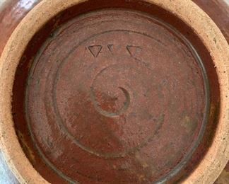 Alternate view - Art pottery. MEASUREMENTS: 8"H x 8 3/4"W. $35