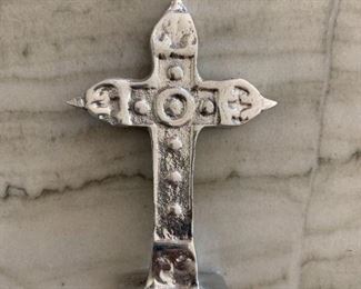 Small pewter cross. $5