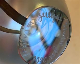 Alternate view - Zellique art glass perfume bottle. MEASUREMENTS: 3 3/4"H x 3"W. $125