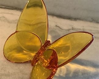 Alternate view - Baccarat butterfly. MEASUREMENTS: 3 1/2"W. $75