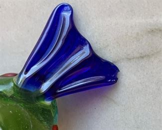 Alternate view - Petite Murano glass bird (chip to tail). MEASUREMENTS: 2 1/2"L. $5