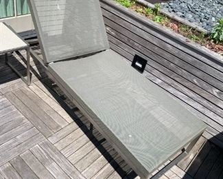 Chaise - comes with cushion. MEASUREMENTS: 78"L x 27"W. $375