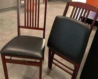 Set of 5 folding chairs. $100