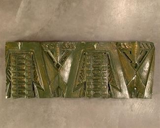 Ornamental Plaster Freize after Frank Lloyd Wright for Dana-Thomas House renovation. MEASUREMENTS: 1 3/4" Thick x 21"L x 8"W. $250
