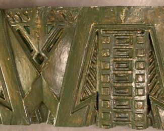 Alternate view - Ornamental Plaster Freize after Frank Lloyd Wright for Dana-Thomas House renovation. MEASUREMENTS: 1 3/4" Thick x 21"L x 8"W. $250
