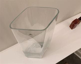 Alternate view - Large glass vase. MEASUREMENTS: 14"H. $10