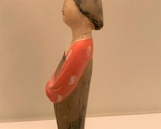Alternate view - Asian pottery figurine. MEASUREMENTS: 12 1/2"H. $25