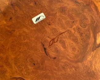 Alternate view - Large hand carved centerpiece bowl. Hairline fracture. MEASUREMENTS: 6"H x 14 1/4" D. $35