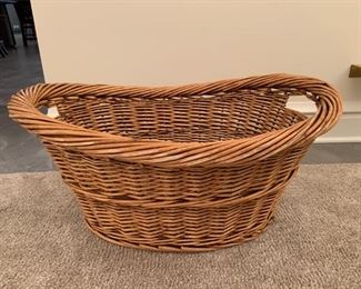 Laundry basket. MEASUREMENTS: 13"H x 28"L x 21"D. $5