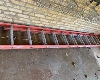 Werner large extension ladder. Extends to approximately 24 feet. $50