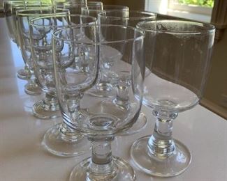Alternate view - Lot of glass goblets. MEASUREMENTS: 7" H x 3 3/8" D $10