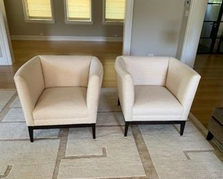 Side Chair by Interior Crafts. MEASUREMENTS: 28"H x 34"W x 30"D. Pair $750 - Separately $450 Ea.