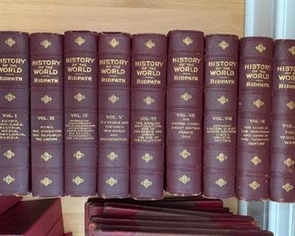History of the World - 9 volumes - Ridpath $500
