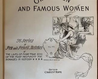 Alternate view - Complete volumes - Great Men and Famous Women - 8 volumes $100