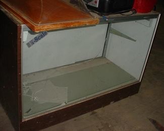 Several glass showcases