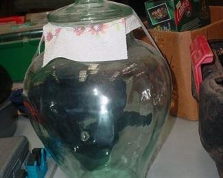 Large glass tea or other beverage jar