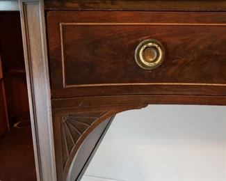 Details of inlay on sideboard