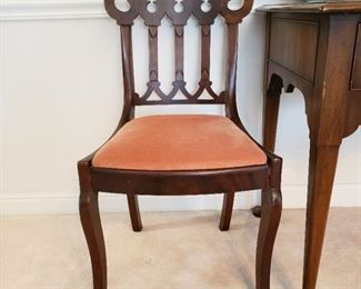 Antique Cathedral style side chair