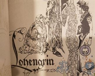 Inside pages of Lohengrin book